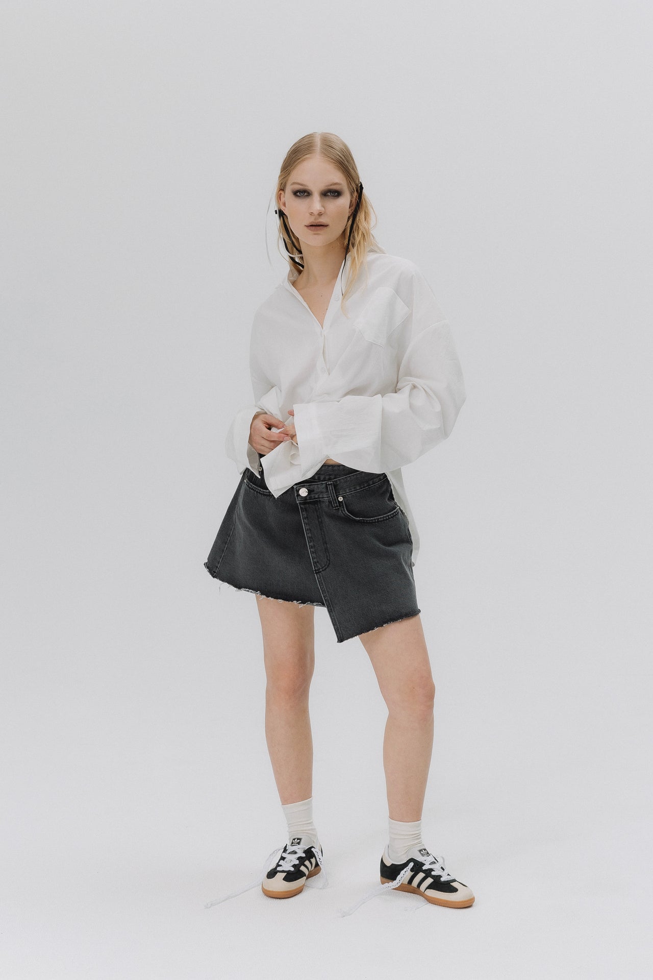 Asymetric Denim Skirt